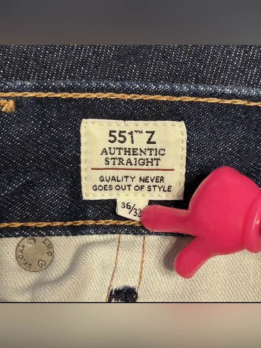 Levi’s Made & Crafted 551Z Selvedge Raw Denim Jeans Men’s 36x32 Authentic Straig